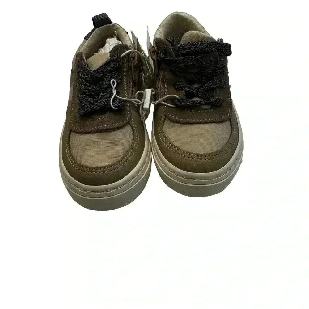 NEW! Zara Toddler Suede & Canvas Zip On Sneakers  Size US 5.5